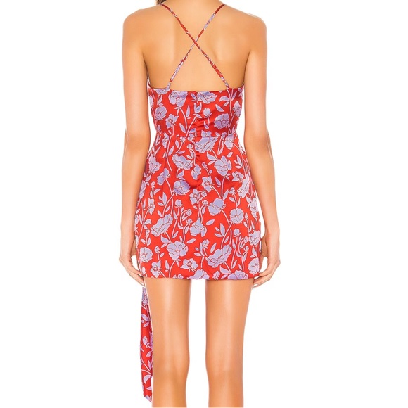 Lovers and Friends Kamala Mini Dress Red & Purple Floral - Picture 2 of 4